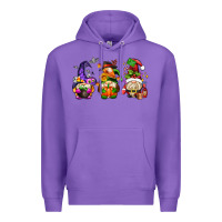 Purple hallothanksmas gnome Premium Hoodie - AdoDesignShop