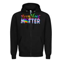 Black trans lives matter Zipper Hoodie - HRA Design Shop