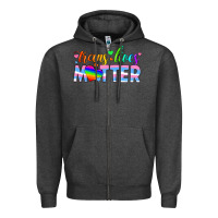 Charcoal Heather trans lives matter Zipper Hoodie - HRA Design Shop