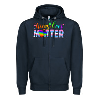Navy trans lives matter Zipper Hoodie - HRA Design Shop
