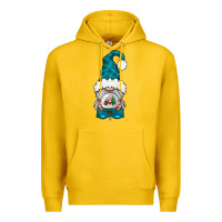 Lemon winter gnome with snow globe Premium Hoodie - NancyCooperArtShop