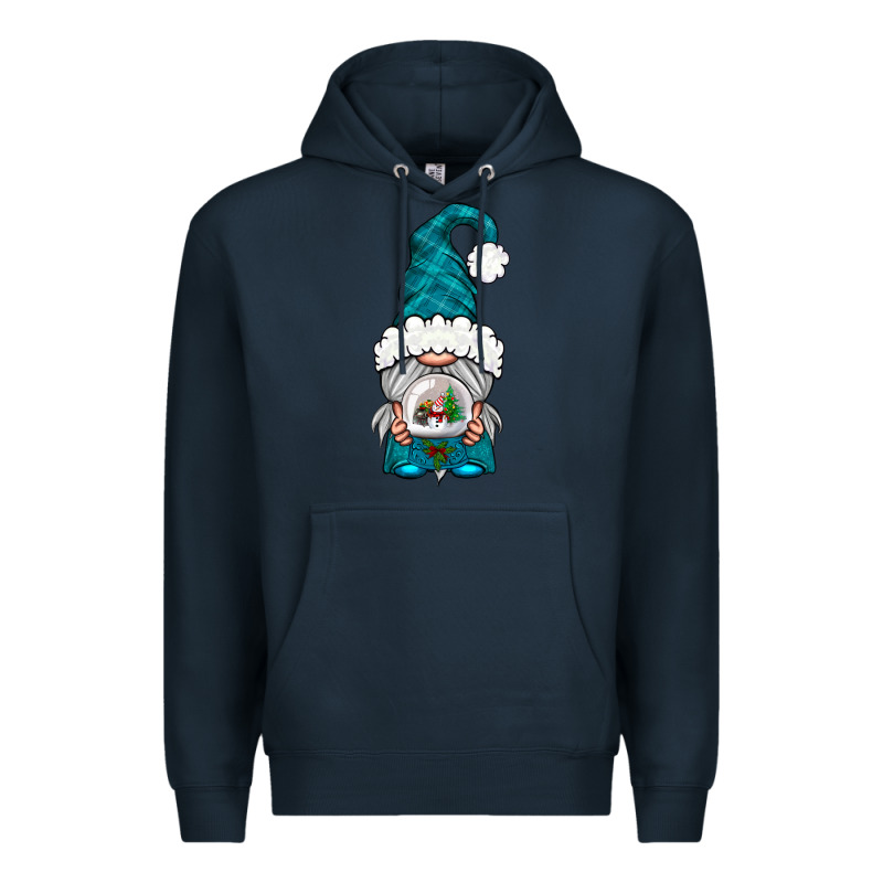 Winter Gnome With Snow Globe Premium Hoodie by NancyCooperArtShop | Teevron