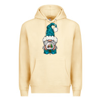Pina Colada winter gnome with snow globe Premium Hoodie - NancyCooperArtShop
