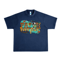Navy faith over fear Urban Heavy Tee - texasbilliewilder