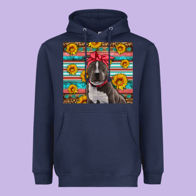 Western Pitbull Heavyweight Hoodie Designed By Artiststas