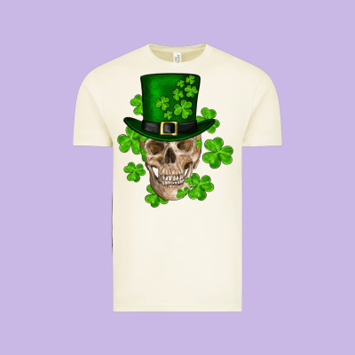 Vintage Tee st. patricks day skull