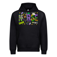 Black Mardi Gras nurse Urban Hoodie - BundleAndBundleShop