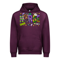 Mauve Wine Mardi Gras nurse Urban Hoodie - BundleAndBundleShop