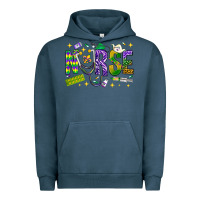 Pigment Midnight Navy Mardi Gras nurse Urban Hoodie - BundleAndBundleShop
