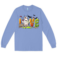 Colony Blue Love Nurse Halloween Long Sleeve Tee - texasbilliewilder