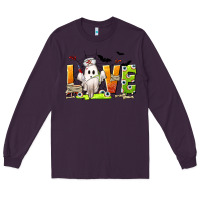 Plum Love Nurse Halloween Long Sleeve Tee - texasbilliewilder