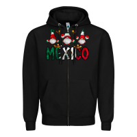 Black mexico gnome Zipper Hoodie - CowhideDigitalArt
