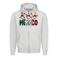 Dove Grey mexico gnome Zipper Hoodie - CowhideDigitalArt