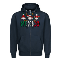 Navy mexico gnome Zipper Hoodie - CowhideDigitalArt
