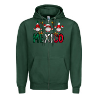 Sports Green mexico gnome Zipper Hoodie - CowhideDigitalArt