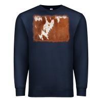 Navy cowhide background Premium Sweatshirt - AdoDesignShop