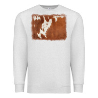 Oatmeal Heather cowhide background Premium Sweatshirt - AdoDesignShop