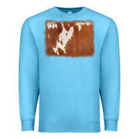 Ocean Blue cowhide background Premium Sweatshirt - AdoDesignShop