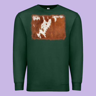 Cowhide Background Premium Sweatshirt Designed By Adodesignshop