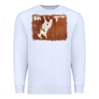 White cowhide background Premium Sweatshirt - AdoDesignShop