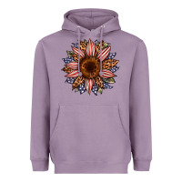 Lavender usa flag camouflage leopard sunflower Heavyweight Hoodie - Artiststas