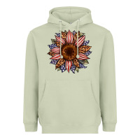 Matcha usa flag camouflage leopard sunflower Heavyweight Hoodie - Artiststas