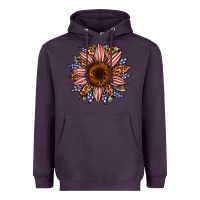 Plum usa flag camouflage leopard sunflower Heavyweight Hoodie - Artiststas