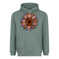Sage usa flag camouflage leopard sunflower Heavyweight Hoodie - Artiststas