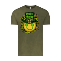 Vintage Olive st. patricks day pinch proof lucky face Vintage Tee - RanaPortraitStore