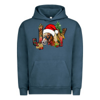 Pigment Midnight Navy joy christmas with horse bbs Urban Hoodie - BundleAndBundleShop