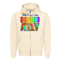 Sandshell proud ally Zipper Hoodie - HRA Design Shop