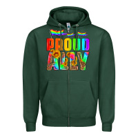 Sports Green proud ally Zipper Hoodie - HRA Design Shop