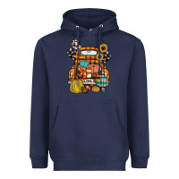 Navy farm truck,fall Heavyweight Hoodie - JahusDesignShop