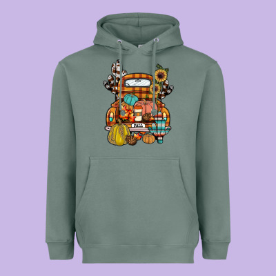 Farm Truck,fall Heavyweight Hoodie Designed By Jahusdesignshop
