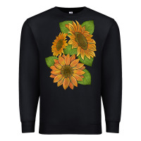 Black sunflowers Premium Sweatshirt - Artiststas