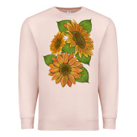 Pale Pink sunflowers Premium Sweatshirt - Artiststas