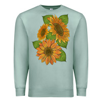 Seafoam sunflowers Premium Sweatshirt - Artiststas