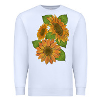 White sunflowers Premium Sweatshirt - Artiststas