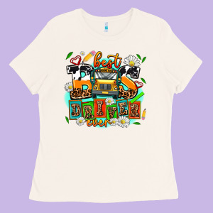 Best Bus Driver Ever Ladies Tee Designed By Adodesignshop