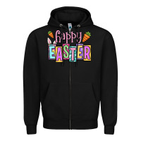 Black Easter Day Happy Easter Zipper Hoodie - OliviaCreatesArt