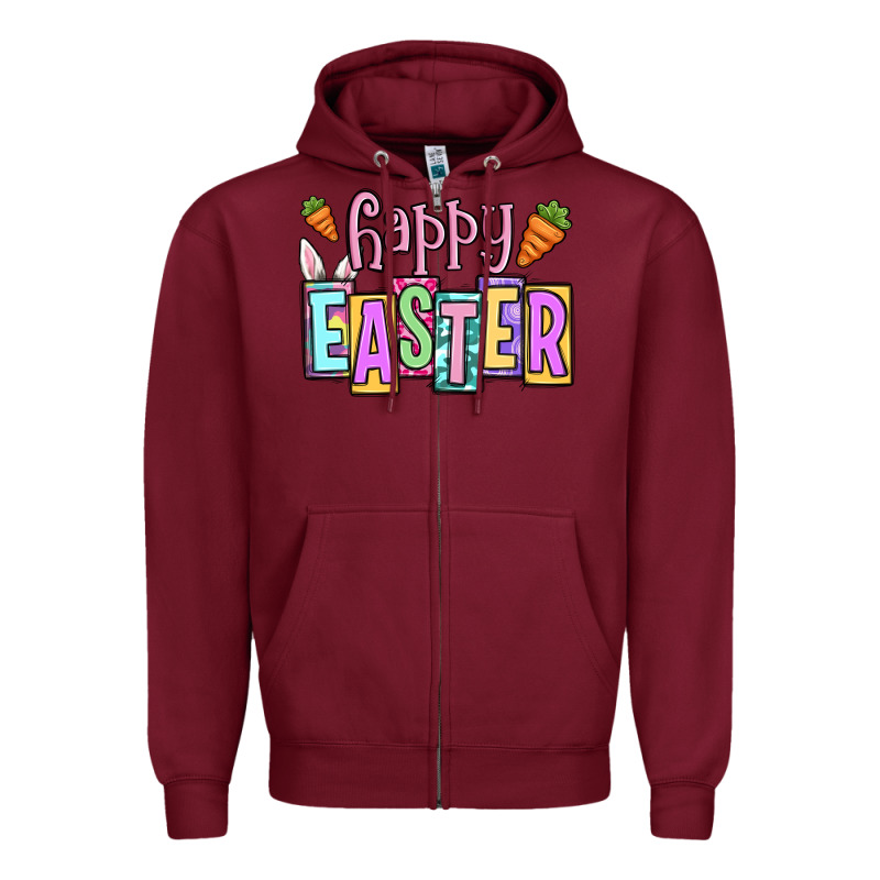 Easter Day Happy Easter Zipper Hoodie by OliviaCreatesArt | Teevron