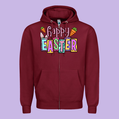 Easter Day Happy Easter Zipper Hoodie Designed By Oliviacreatesart