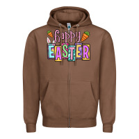 Chestnut Easter Day Happy Easter Zipper Hoodie - OliviaCreatesArt
