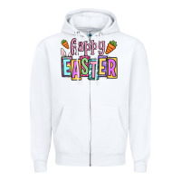 White Easter Day Happy Easter Zipper Hoodie - OliviaCreatesArt
