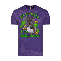 Cloud Purple st patricks day my pitbuli my lucky charm Vintage Tee - RanaPortraitStore
