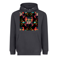 Smoke sugar skull seamless pattern Heavyweight Hoodie - BundleAndBundleShop