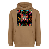 Toasted Coconut sugar skull seamless pattern Heavyweight Hoodie - BundleAndBundleShop