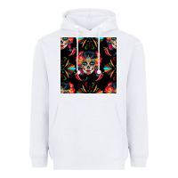 White sugar skull seamless pattern Heavyweight Hoodie - BundleAndBundleShop