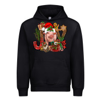 Black joy christmas with pig bbs Urban Hoodie - BundleAndBundleShop