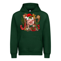 Forest Green joy christmas with pig bbs Urban Hoodie - BundleAndBundleShop
